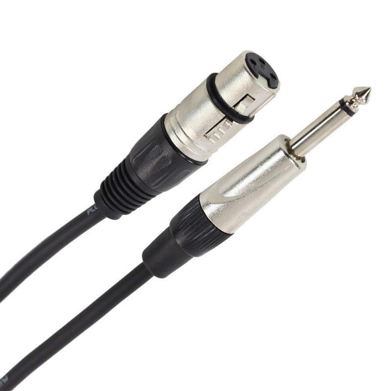 Cavo XLR femmina - jack mono maschio, 6m - Plugger MSC-PLUCABSXF3JMM6M00EAS