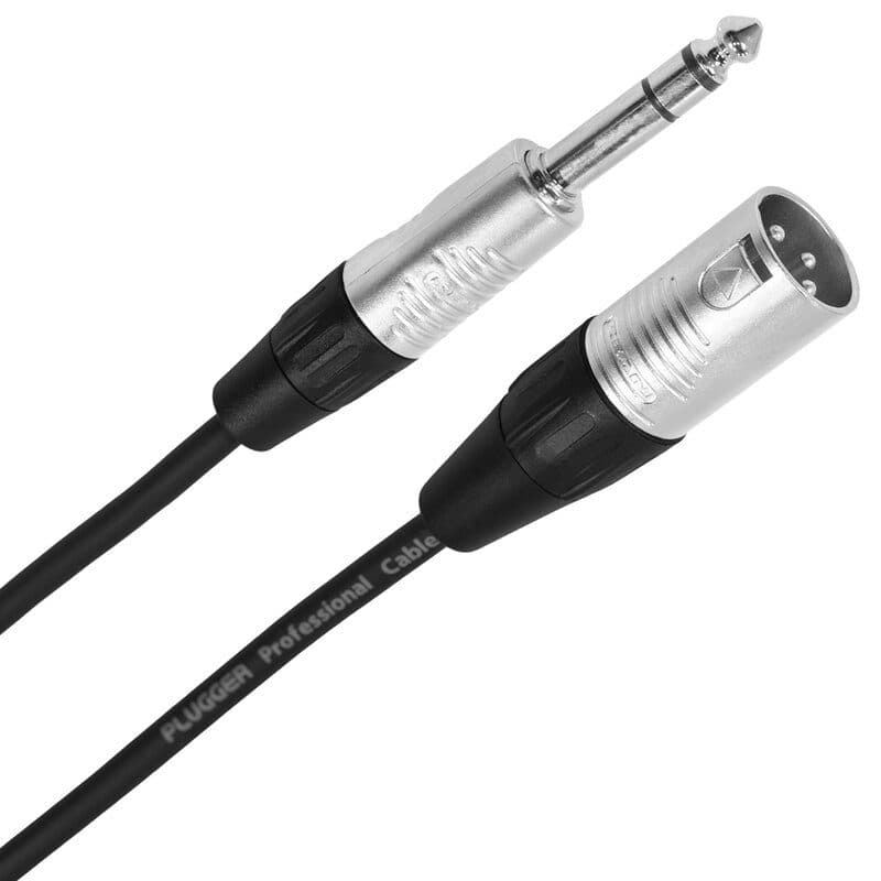 Cavo audio XLR maschio 3p - jack stereo maschio, 10m - Plugger MSC-PLUCABSXM3JMS10M0TOU