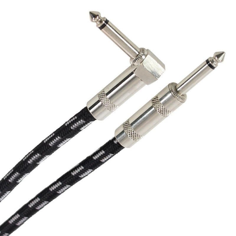 Cavo Tweed jack mono maschio-maschio angolato 6 m - PLUGGER MSC-PLUCABTJMMJMC6M00EAS