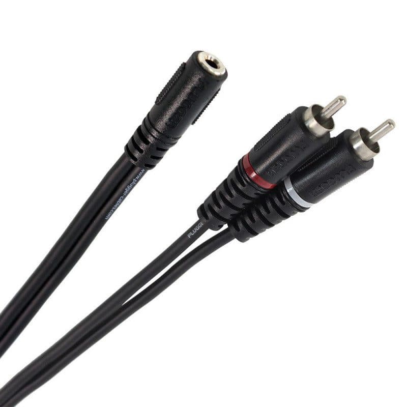 Cavo a Y 2 RCA M - mini-jack femmina stereo 0,6m - PLUGGER MSC-PLUCABYMFSRM00M60EAS