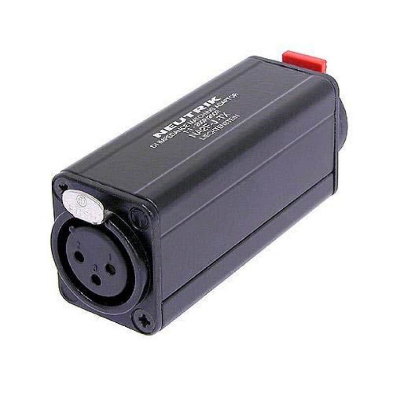 Adattatore bilanciato/sbilanciato XLR 3 poli femmina - jack stereo 1/4" - NEUTRIK NA2F-J-TX