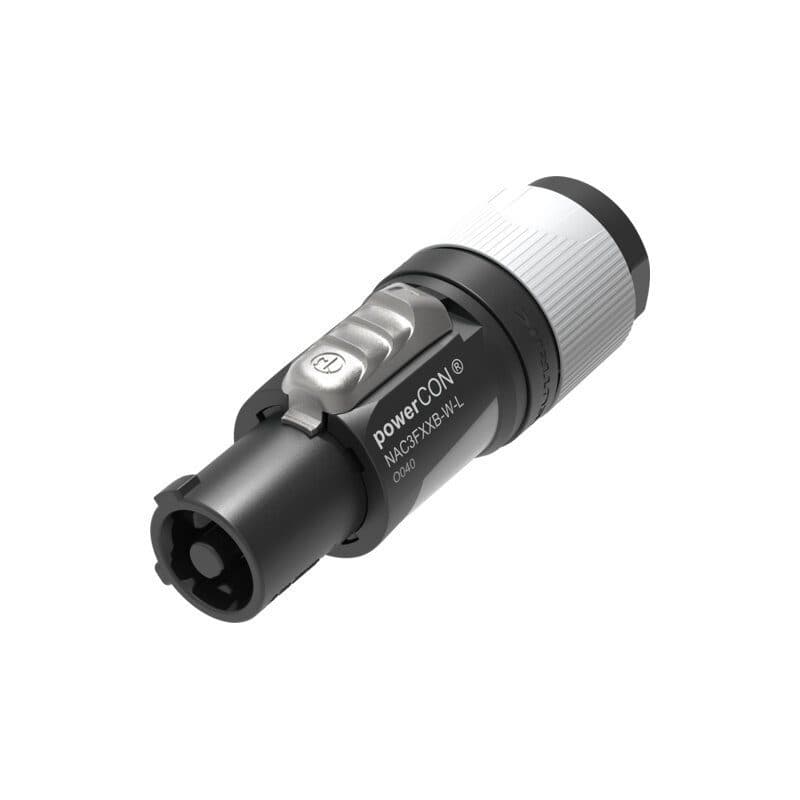 Connettore powerCON XX femmina volante uscita grigio cavo 10-16mm - Neutrik NEU-NAC3FXXB-W-L