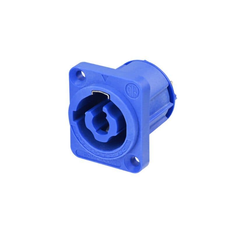 Connettore powerCON XX da pannello ingresso blu 3/16" senza divisor - Neutrik NEU-NAC3MPXXA-WOT