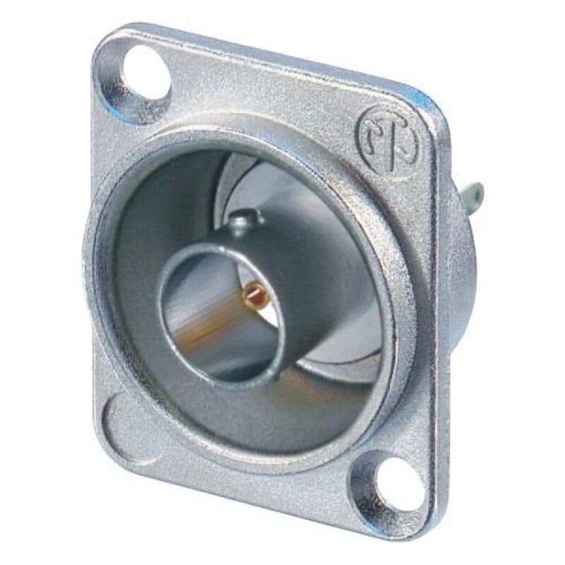 Connettore da pannello BNC femmina, isolato, saldatura, 75 ohm, HD, nickel - NEUTRIK NEU-NBB75DSI