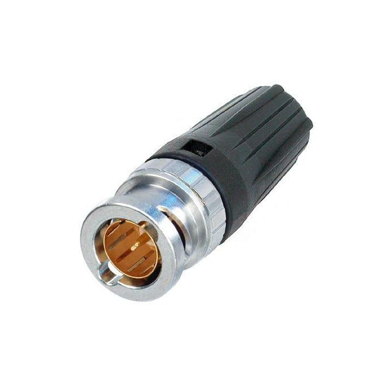 Connettore BNC volante 75 ohm rearTWIST nero pin 1,6mm Ø 5,0mm - Neutrik NEU-NBNC75BFH6