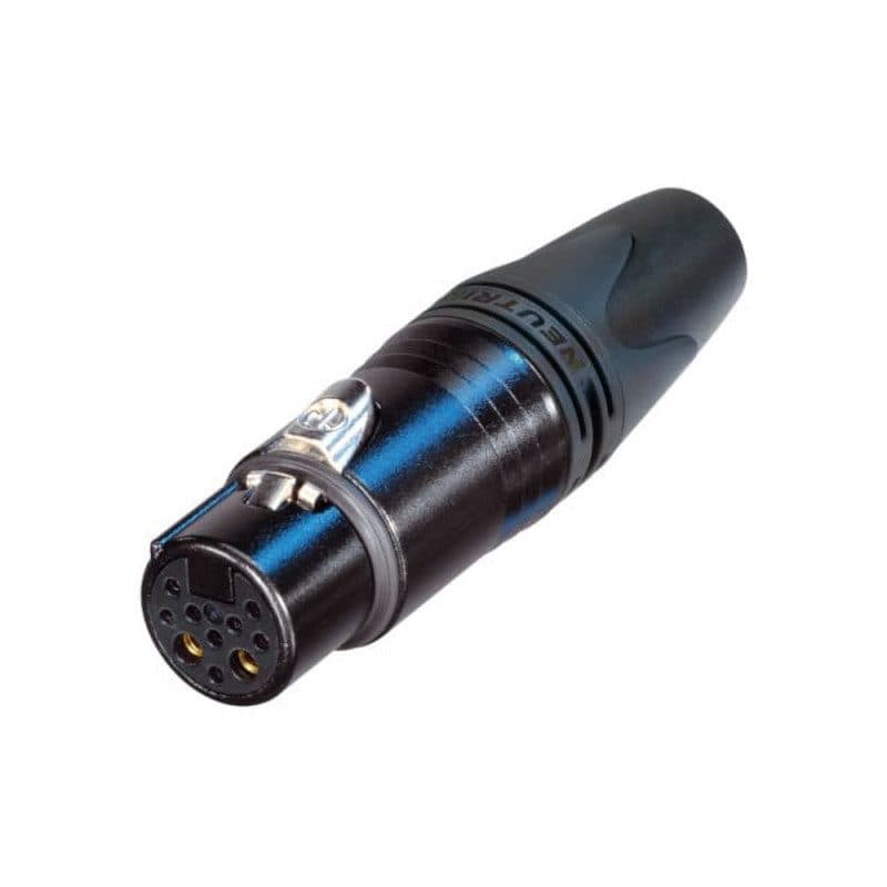 Connettore XLR femmina 8+2 poli, CAT5e/PoE+ - NEUTRIK NEU-NC10FXX-14-B