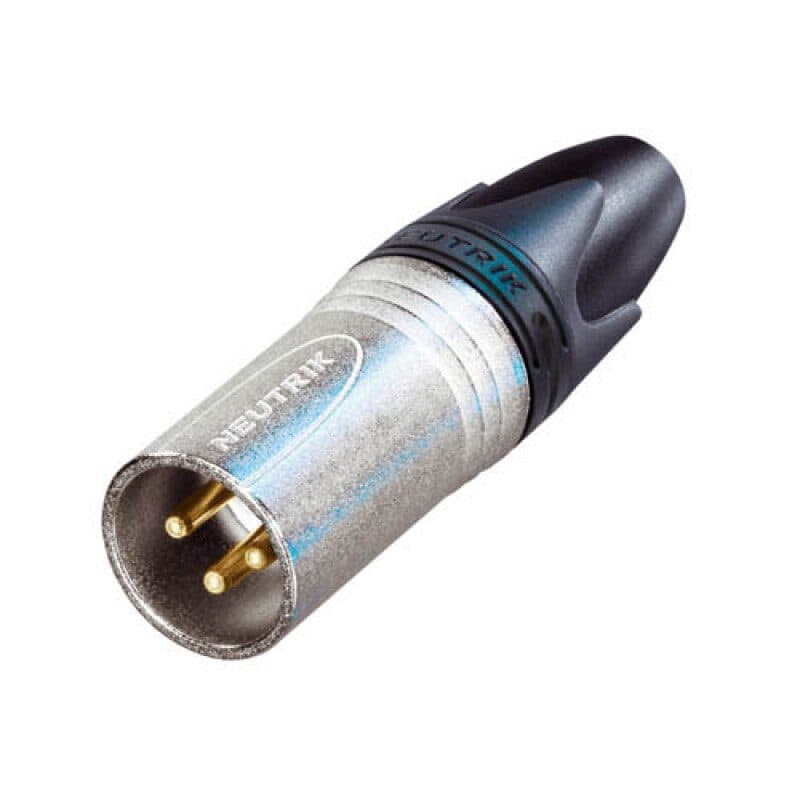 Connettore XLR volante 3 poli maschio serie XX EMC, schermatura RF - NEUTRIK NEU-NC3MXX-EMC