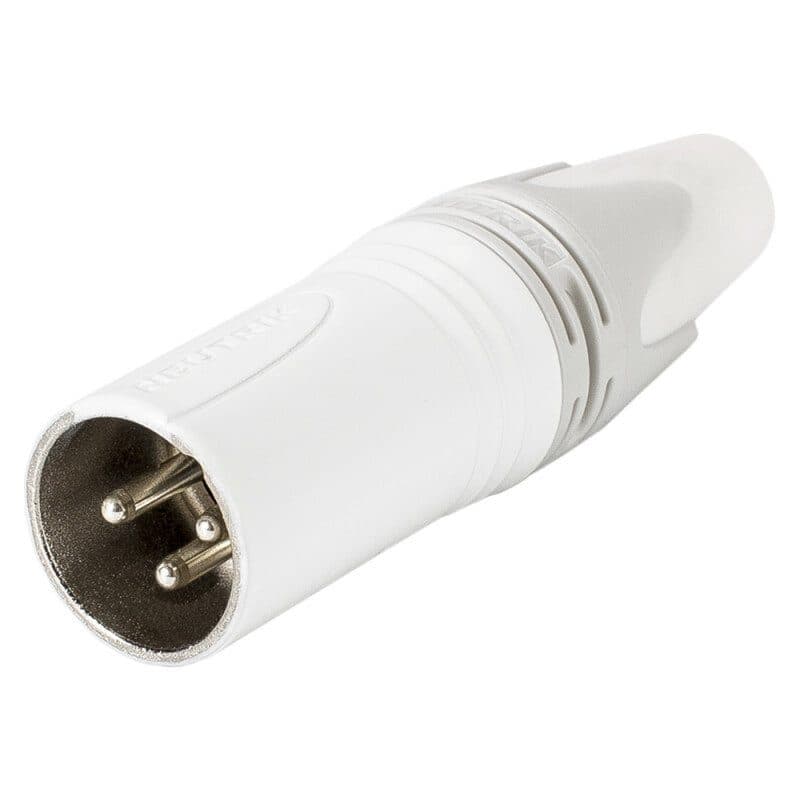 Connettore XLR femmina 3 poli volante bianco - NEUTRIK NEU-NC3MXX-WT