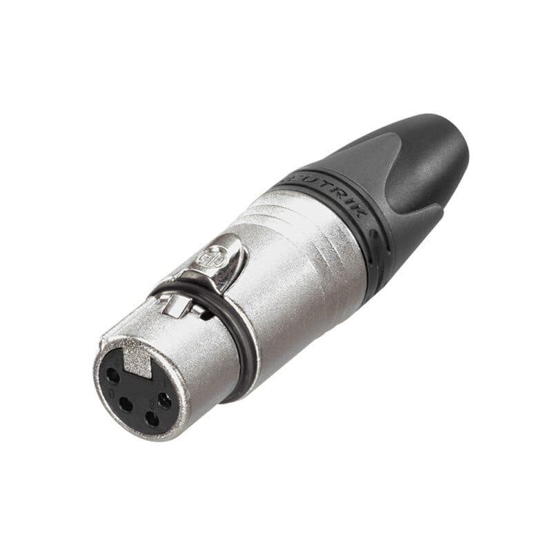 Connettore XLR femmina 4 poli volante nickel - NEUTRIK NEU-NC4FXX