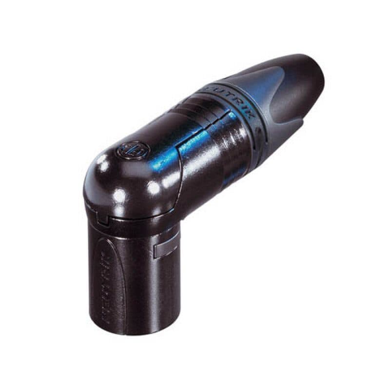 Connettore XLR maschio 4 poli angolare volante Serie RX nero - Neutrik NC4MRX-B