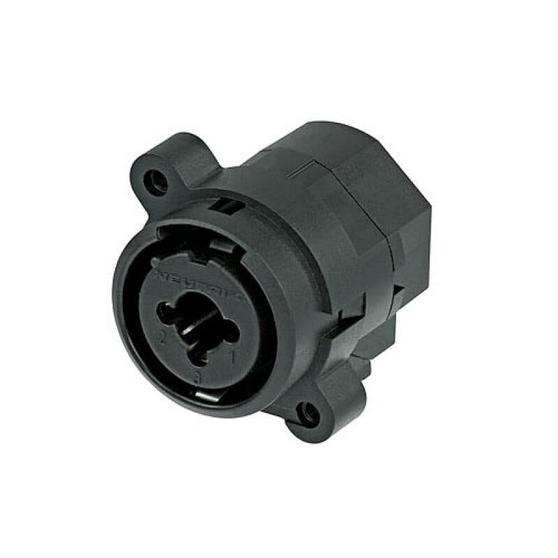 Connettore combo XLR femmina 3 poli + Jack stereo 6,3 mm a pannello, coppe saldatura - Neutrik NEU-NCJ10FI-S-0