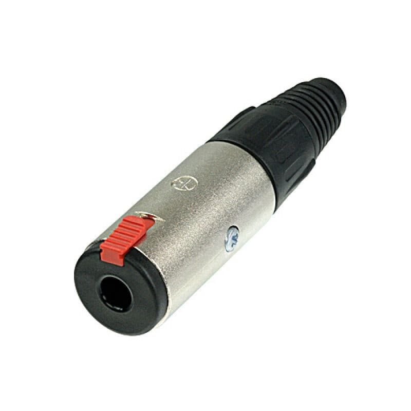 Connettore Jack stereo femmina 6,3 mm volante nickel - Neutrik NJ3FC6
