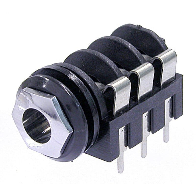 Connettore Jack stereo femmina 6,3 mm pannello, contatti commutazione - NEUTRIK NEU-NMJ6HCD2