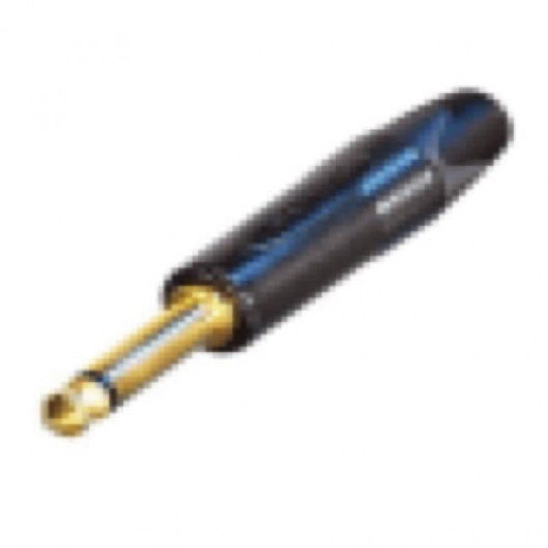 Connettore Jack mono 6,3 mm volante disassemblato, oro, nero - NEUTRIK NEU-NP2X-B-D