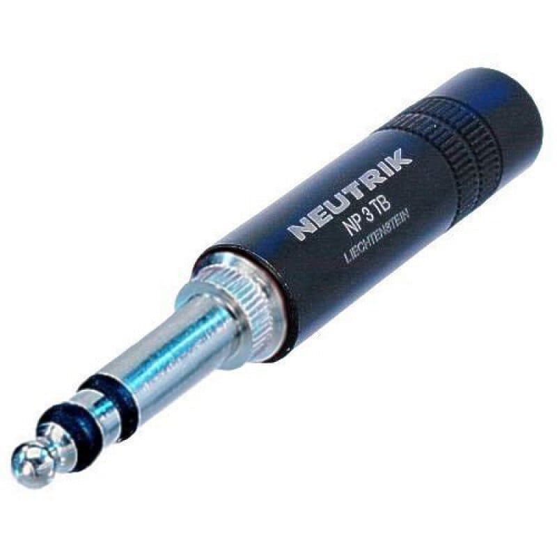 Connettore maschio 6,3 mm standard B-Gauge BPO316 - Neutrik NEU-NP3TB-B