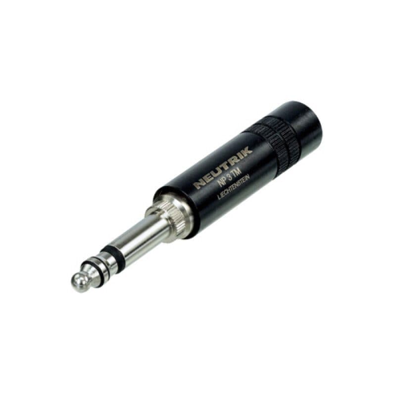 Connettore maschio 6,3 mm standard MIL-P-642/5A - Neutrik NEU-NP3TM-B
