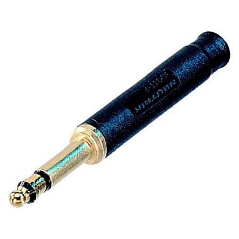 Connettore Bantam stereo maschio 4,4mm nero contatti oro - NEUTRIK NEU-NP3TT-P-AU-B