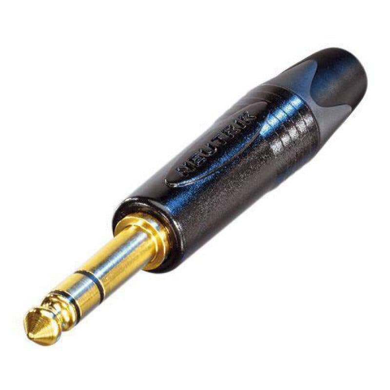 Connettore Jack stereo 6,3 mm volante, oro, nero - NEUTRIK NEU-NP3X-B