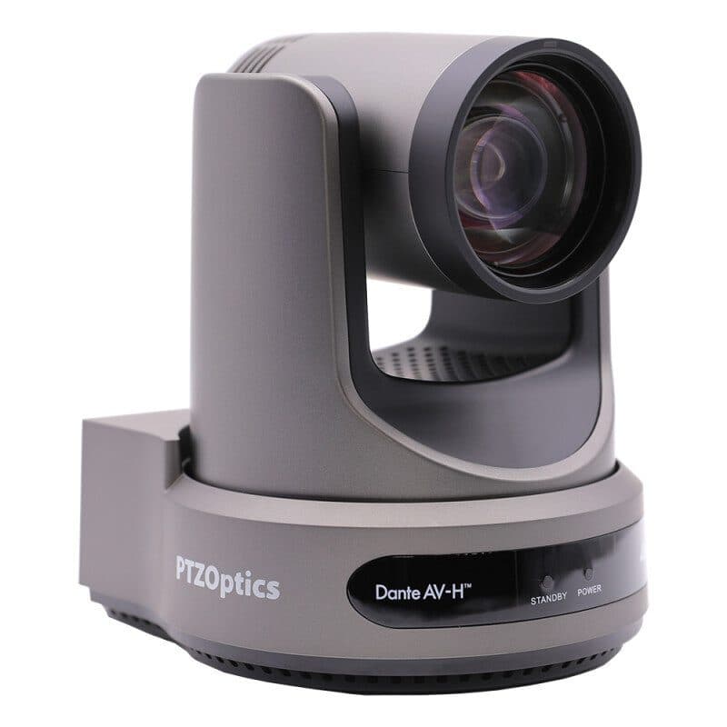 Telecamera PTZ Link 4K 12x auto tracking grigia - PTZOPTICS POP-PT12X-LINK-4K-GY