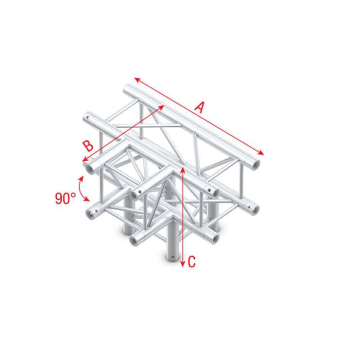 Traliccio PRO-30 P - T-Cross + Down 4-way - 71 cm P - Milos