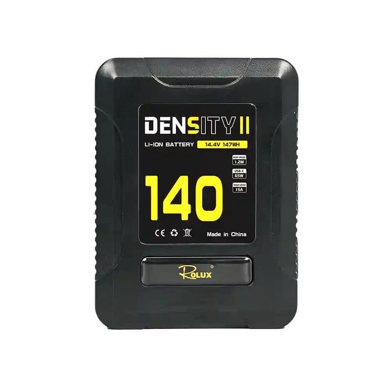 Batteria V-Mount 147Wh 14,4V 10,2Ah D-Tap USB-C - Rolux RLX-DENSITY II