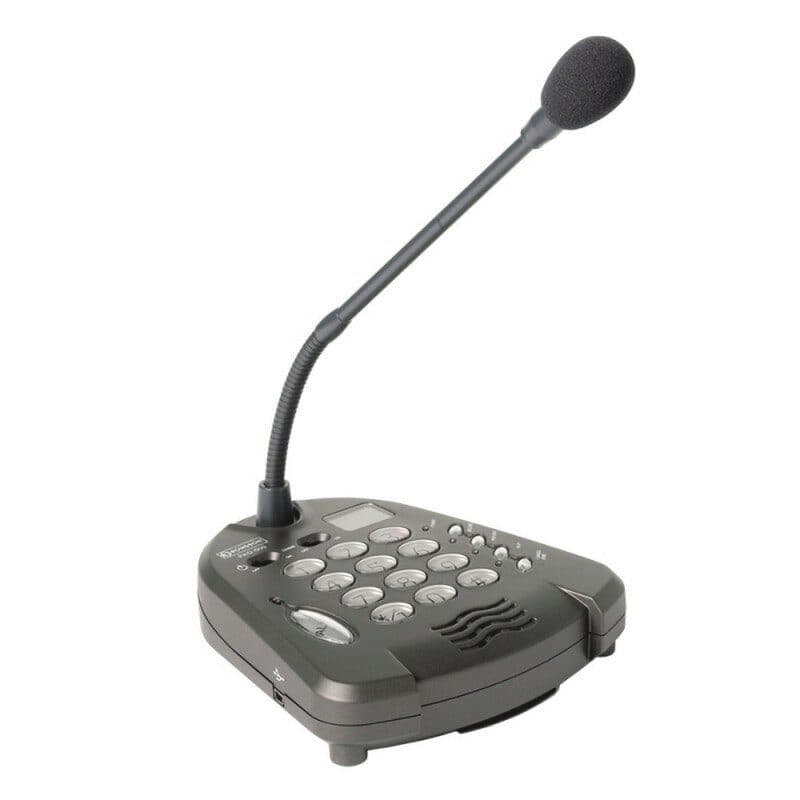 Stazione microfonica da tavolo con tastiera MP3 e microfono electret - RONDSON RON-00287