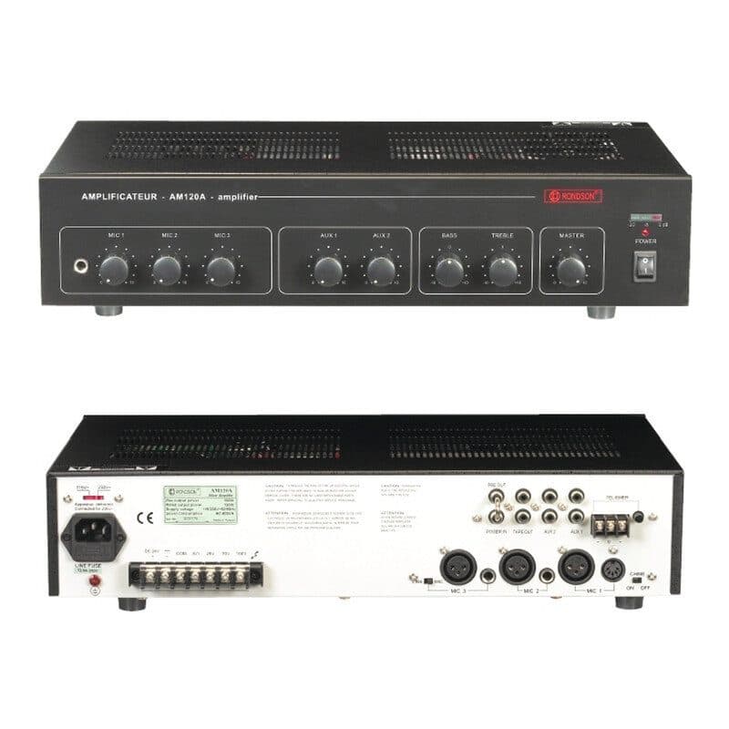 Amplificatore mixer integrato 60W 3 mic 70V/100V - RONDSON AM 60A RON-00511