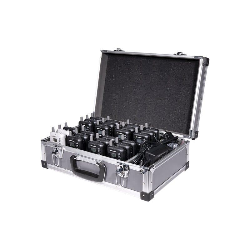 Sistema visita guidata WT-300E 2 TX 22 RX valigetta ricarica - RONDSON RON-02140