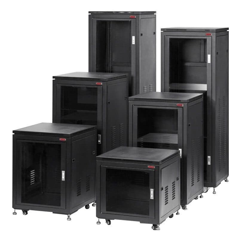 Rack mobile 19" 22U nero profondità 480mm - RONDSON RON-02245
