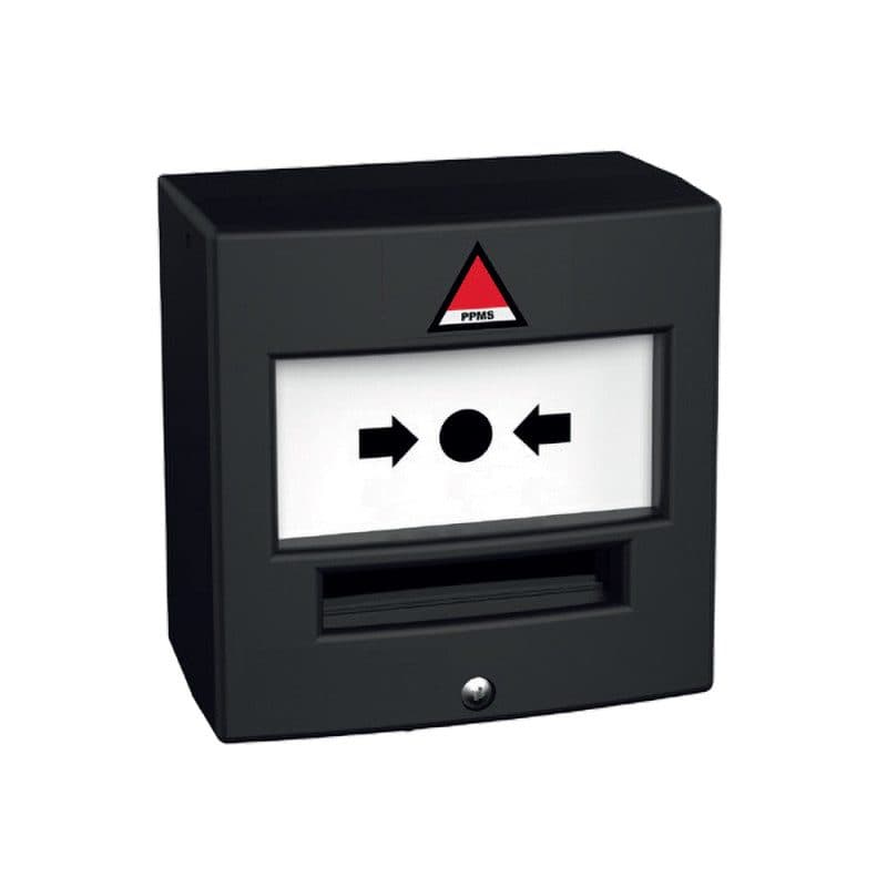 Pulsante manuale PPMS doppio contatto nero ABS - RONDSON RON-02357