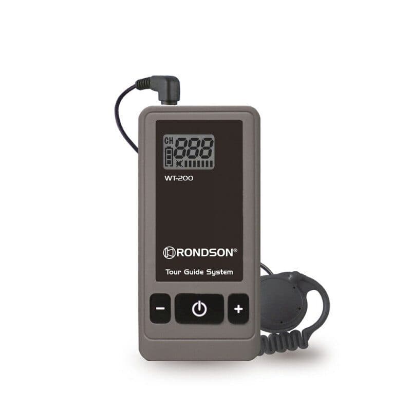 Ricevitore visita guidata con auricolare WT-200 grigio - RONDSON RON-02539