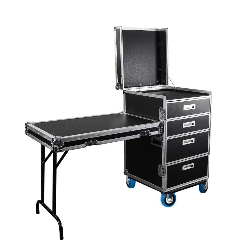 Flight case mobile professionale all-in-one 4 cassetti - POWER FLIGHTS SOG-0751_FT_CASE_PR2
