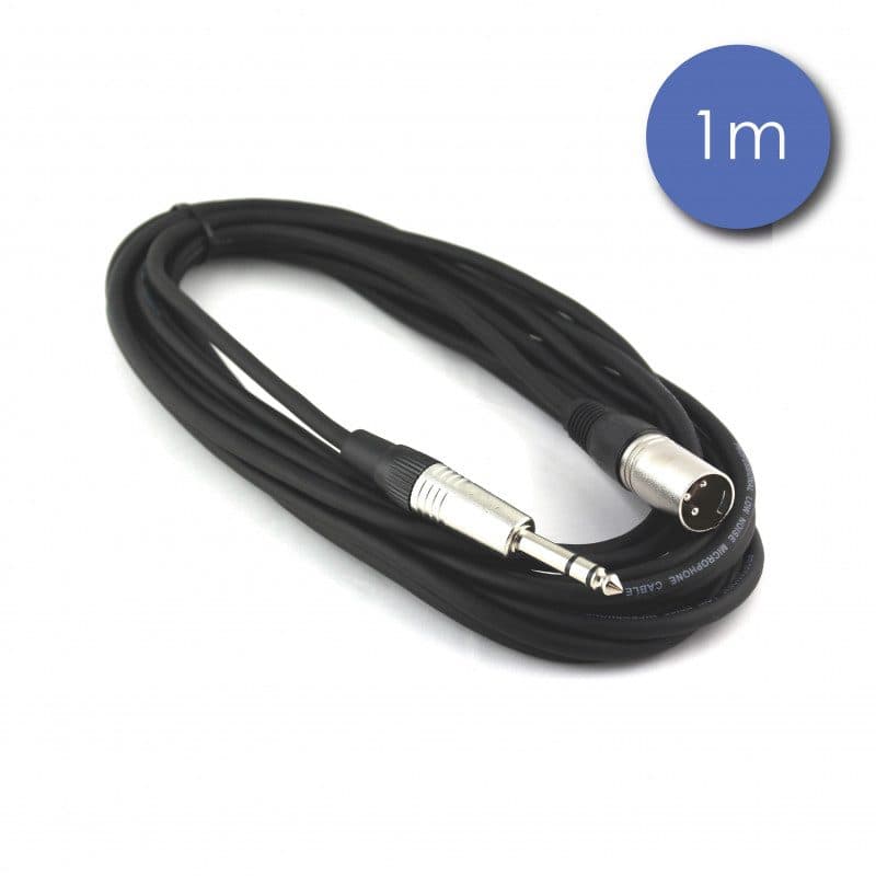 Cavo jack stereo - XLR 3 pin maschio 1m Neutrik - POWER ACOUSTICS CAB 2027
