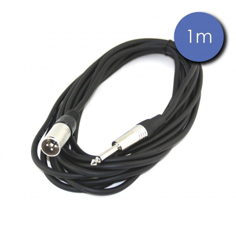 Cavo jack mono maschio - XLR 3-pin maschio, 1 m - POWER ACOUSTICS CAB 2133