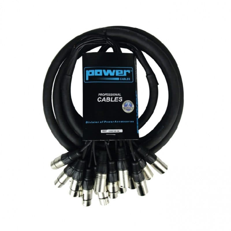 Cavo multiplo 3m 8 connettori XLR 3 pin M/F - POWER ACOUSTICS CAB 2158