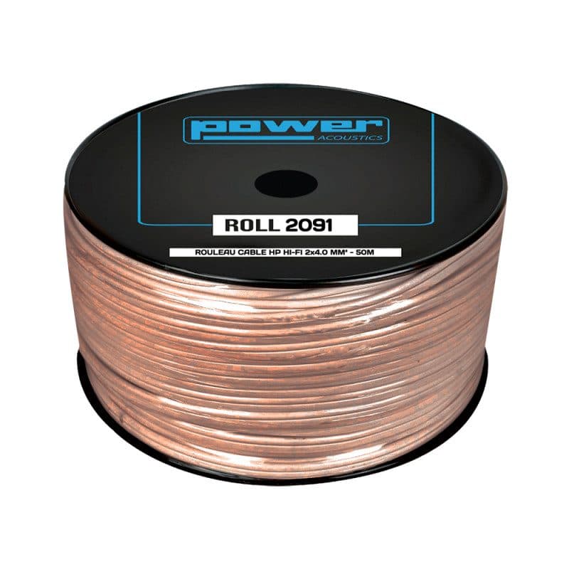 Bobina cavo altoparlanti Hi-Fi 2x4mm² 50m - POWER ACOUSTICS SOG-1000_ROLL_2091
