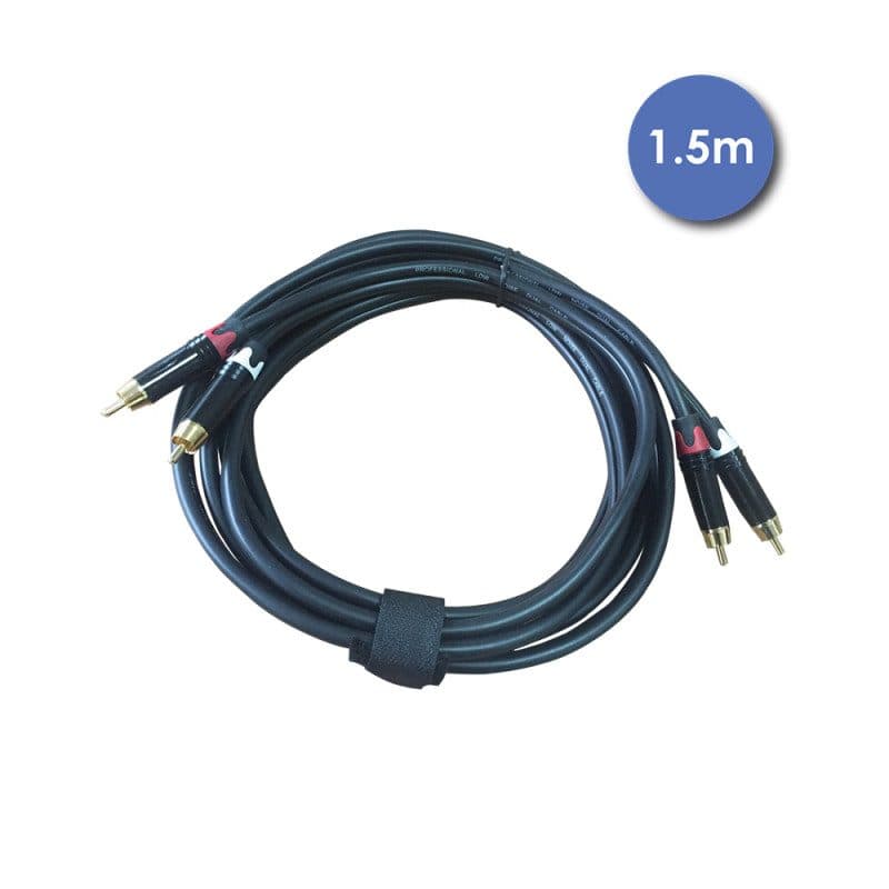 Cavo stereo RCA maschio - RCA maschio 1,5 m - Power Studio AUDIOCAB 4031