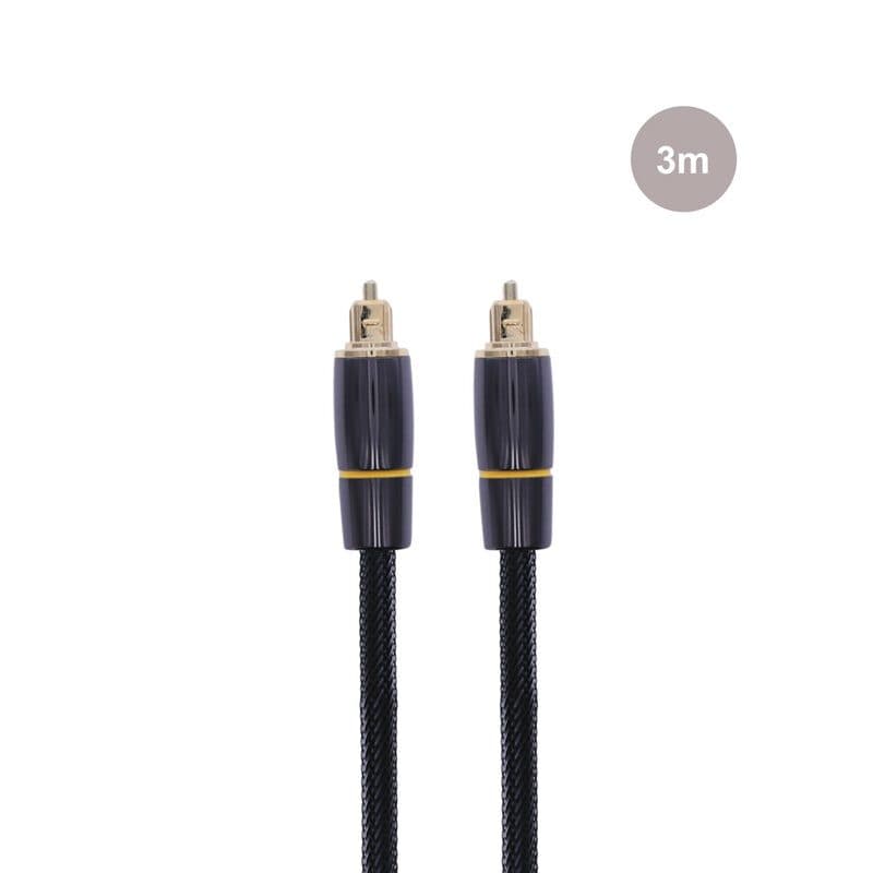 Cavo ottico Toslink 3m schermato connettori oro 24K - ENOVA HIFI SOG-1022_GAIA_OPTI_3M
