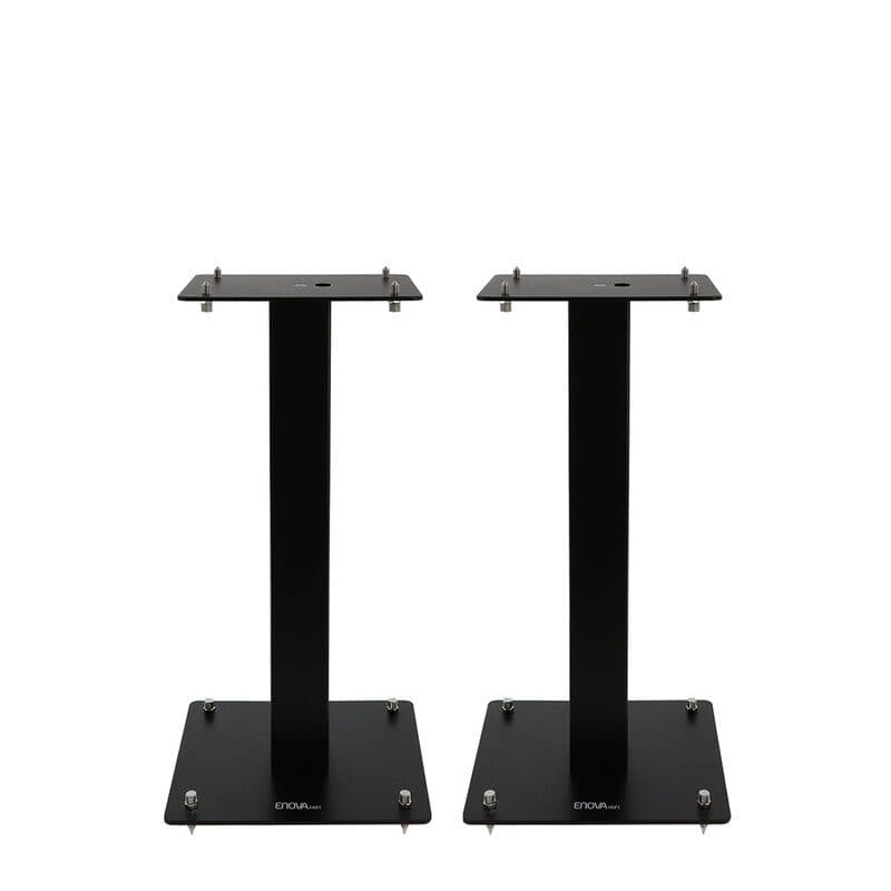 Supporto diffusori acciaio h 50 cm max 70 kg nero - Enova Hifi MAJESTY 50 BL