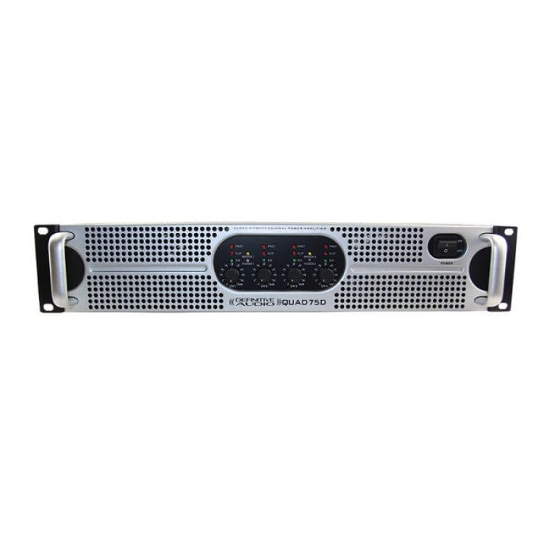 Amplificatore potenza 4 canali 75W rack 2U - DEFINITIVE AUDIO QUAD 75D
