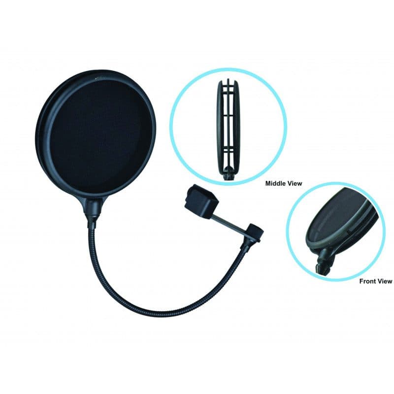 Filtro anti-pop doppio nylon e metallo regolabile - ALCTRON PF 04AL