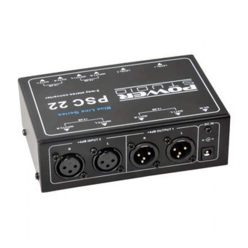 Bilanciatore sbilanciatore stereo RCA XLR - POWER STUDIO PSC 22
