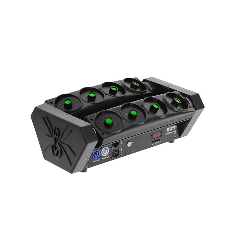 Effetto laser 8 fasci verdi 2 barre rotanti - Power Lighting SOG-5750_SPIDER_LAS2G