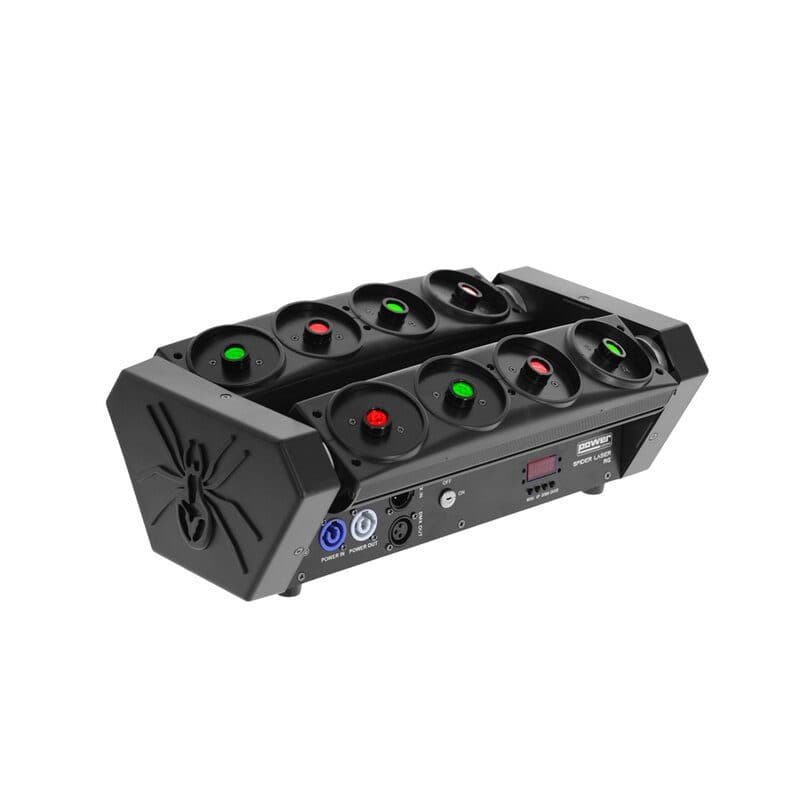 Effetto laser 8 fasci rosso-verde 2 barre rotanti - Power Lighting SOG-5750_SPIDER_LASRG