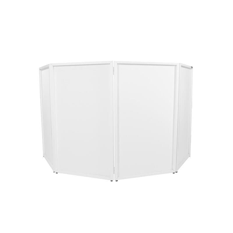 Pannello DJ pieghevole bianco 120 con 4 sezioni orientabili in Lycra - Yourban DJ PANEL 120 WH