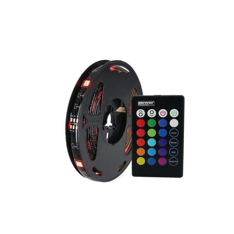 Striscia LED RGB IP65 adesiva flessibile 2m - Power Lighting SOG-7910_STRIP2M_IP65