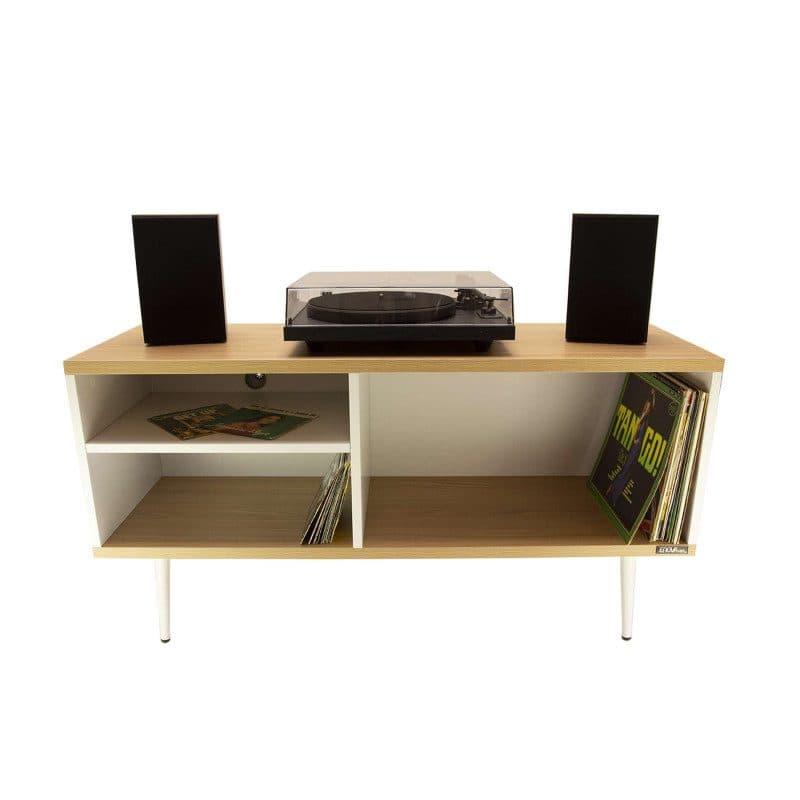 Mobile porta vinili Aura 2 ripiani 1 scaffale - ENOVA HIFI SOG-9120_AURA