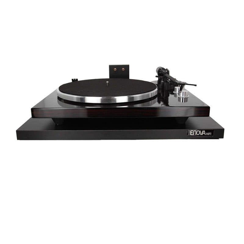 Mensola a parete per giradischi nera max 25 kg - ENOVA HIFI SOG-9120_TURNWALL_BL
