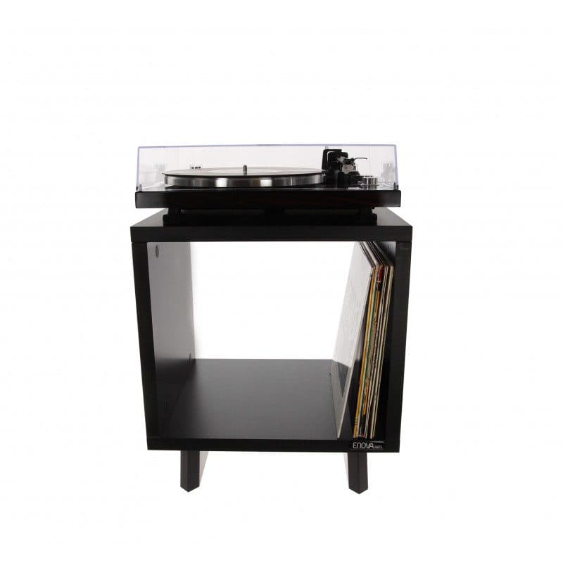 Complemento arredo vinile con vano giradischi, nero - ENOVA HIFI VINYL LOVER BL