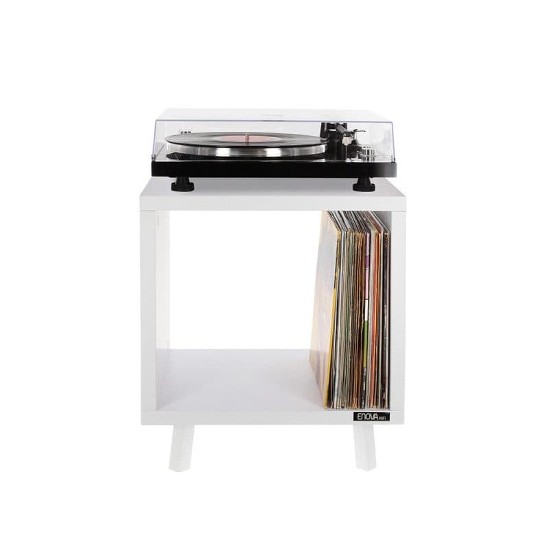 Mobile arredo vinile bianco giradischi oltre 100 dischi - ENOVA HIFI SOG-9120_VINLOV_WH